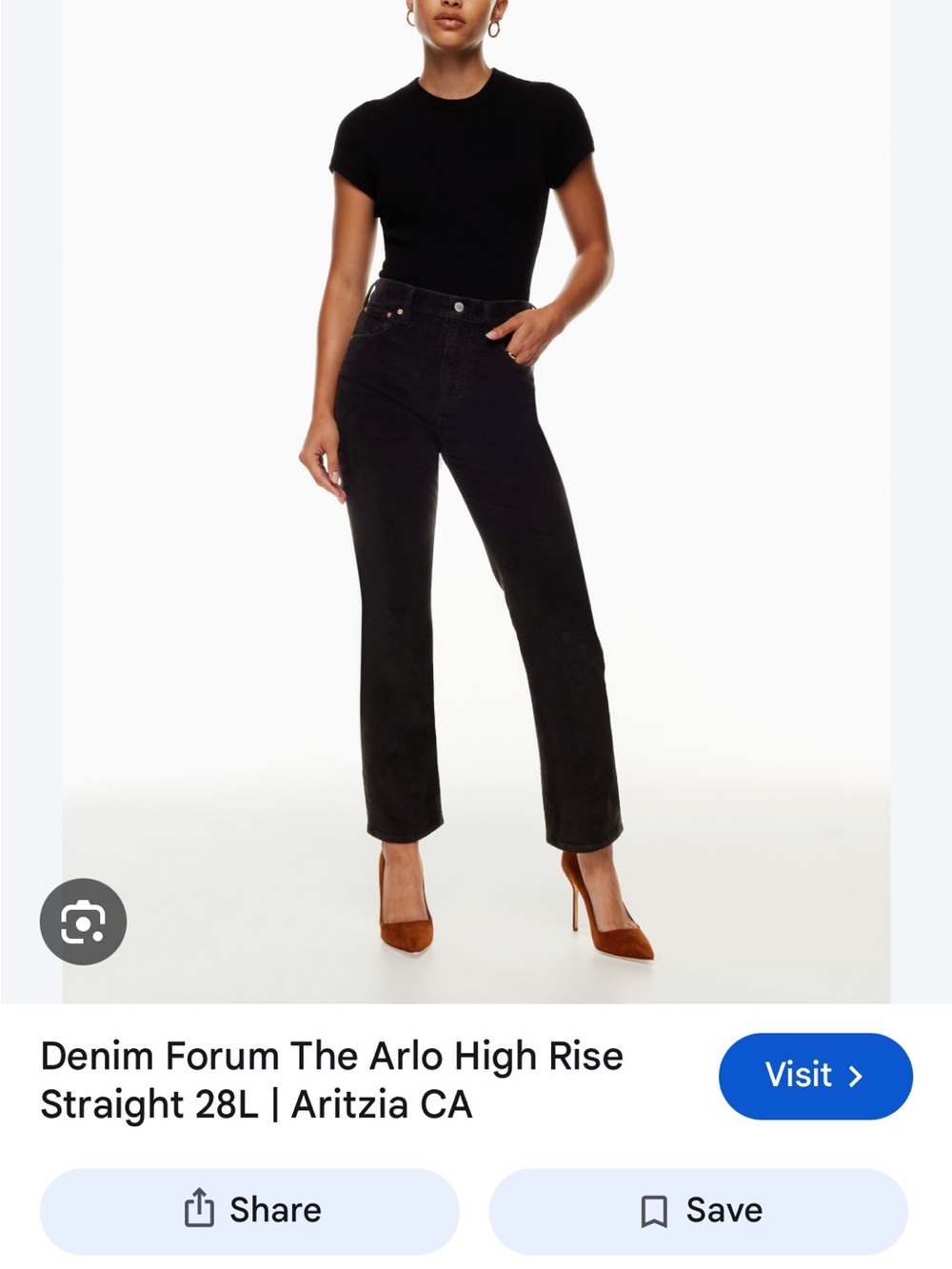Denim Forum The Arlo High Rise Straight Jeans 28L